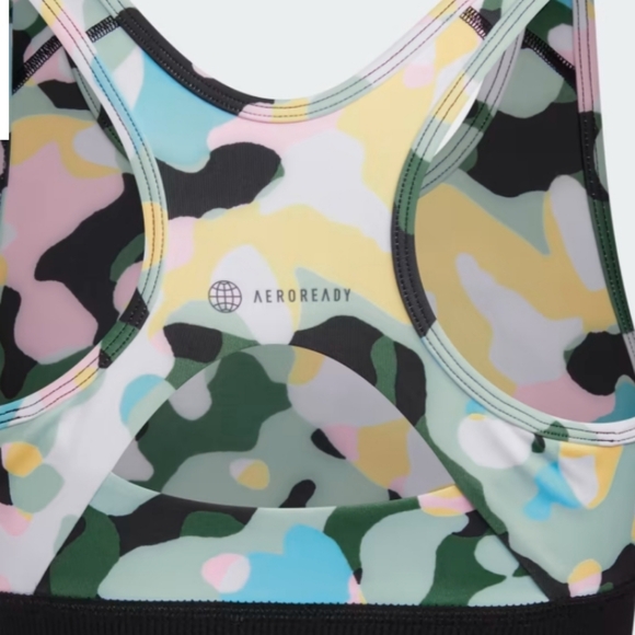 Adidas TECHFIT ALLOVER PRINT BRA - Picture 2 of 6